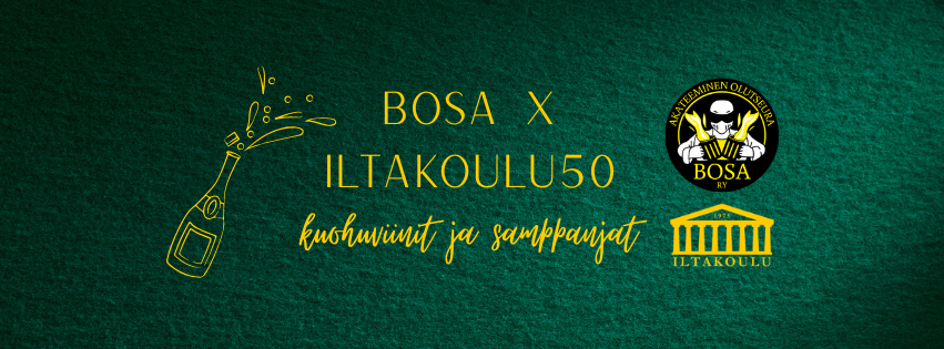 BOSA X ILTAKOULU50 Kuohuviinit ja Samppanjat