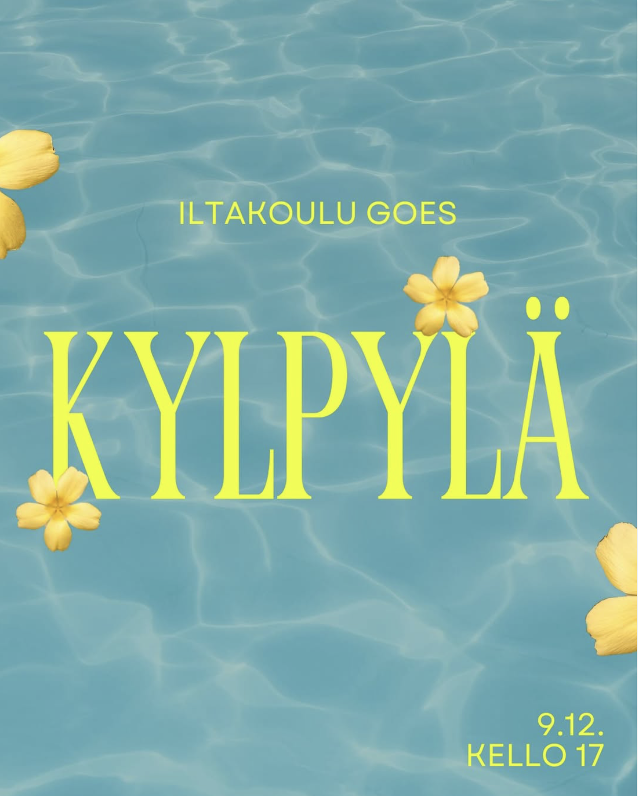 Iltakoulu goes kylpylä